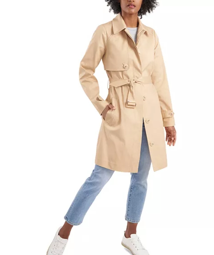 Riley & Rae  Georgie Belted Trench Coat, Created for Macy's NWT